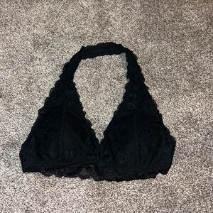 Gilly Hicks Black Halter Lace Bralette